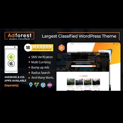 AdForest – Seri İlanlar WordPress Teması