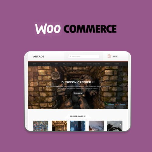 Arcade Vitrin WooCommerce Teması