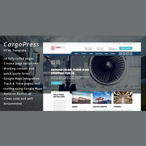 CargoPress – Lojistik, Depo ve Taşımacılık WP