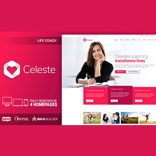 Celeste – Yaşam Koçu ve Terapist WordPress Teması