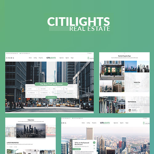 CitiLights – Emlak WordPress Teması