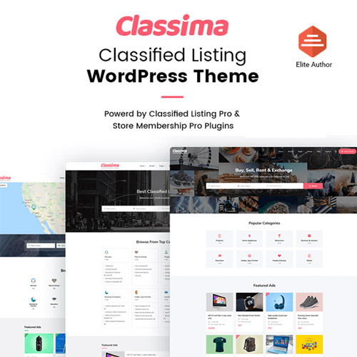 Classima – Seri İlanlar WordPress Teması Classima – Seri İlanlar WordPress Teması - Görsel 1