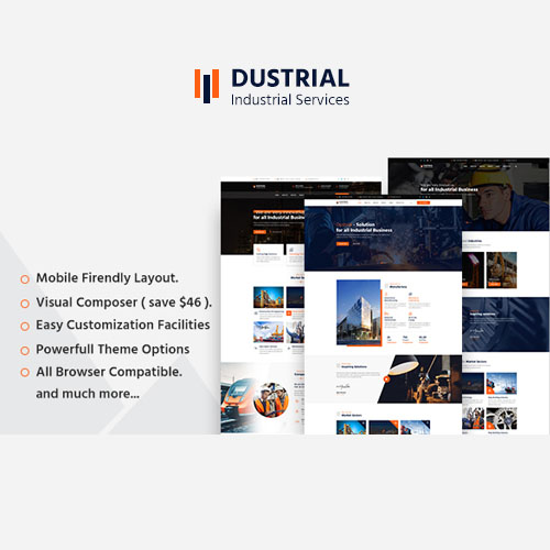 Dustrial – Fabrika ve Endüstriyel WordPress Teması