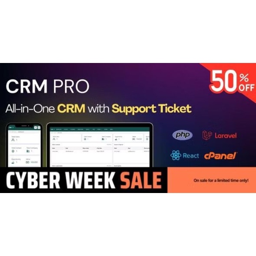 CRM PRO – cPanel için Laravel'de Hepsi Bir Arada CRM