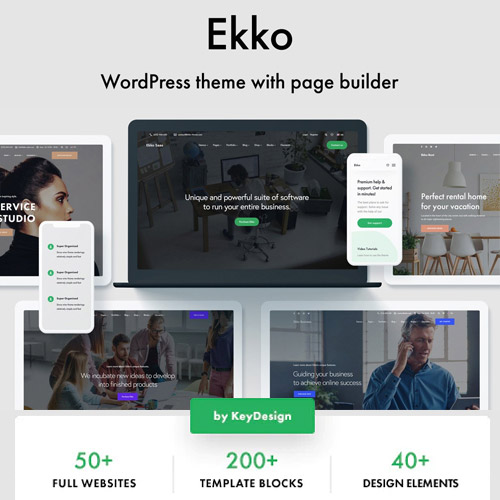 Ekko – Sayfa Oluşturuculu Çok Amaçlı WordPress Teması