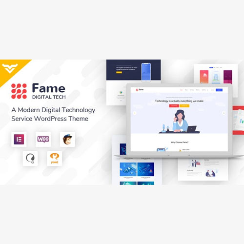 Fame – Dijital Teknoloji/Hizmet WordPress Teması