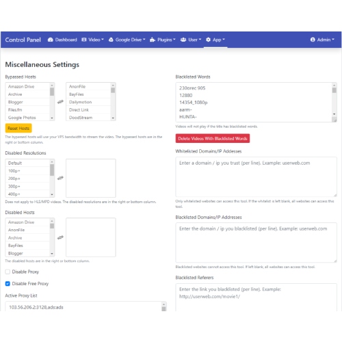 GDPlayer Google Drive Video Oynatıcısı