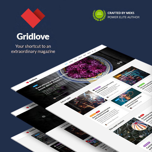 Gridlove – Yaratıcı Izgara Stili Haber ve Dergi WordPress Teması