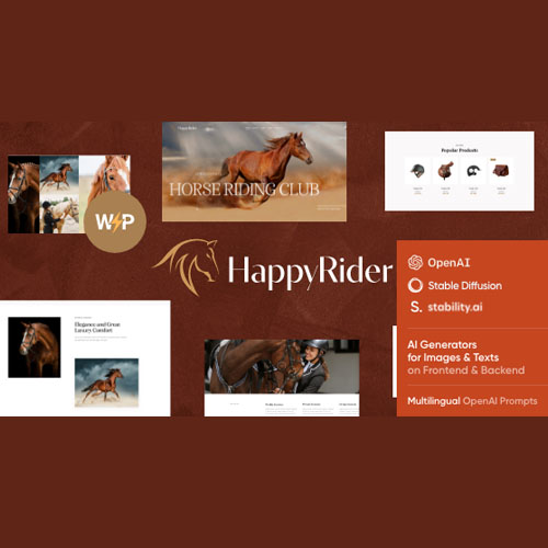Happy Rider – At Okulu ve Binicilik Merkezi WordPress Teması