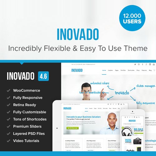 Inovado – Retina Responsive Çok Amaçlı Tema