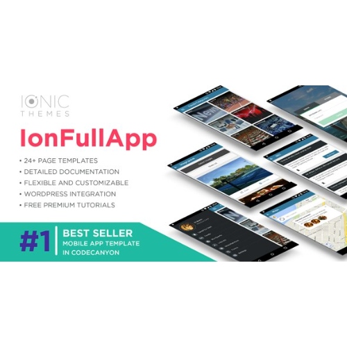 IonFullApp | Tam İyonik Şablon + Cordova Eklentileri