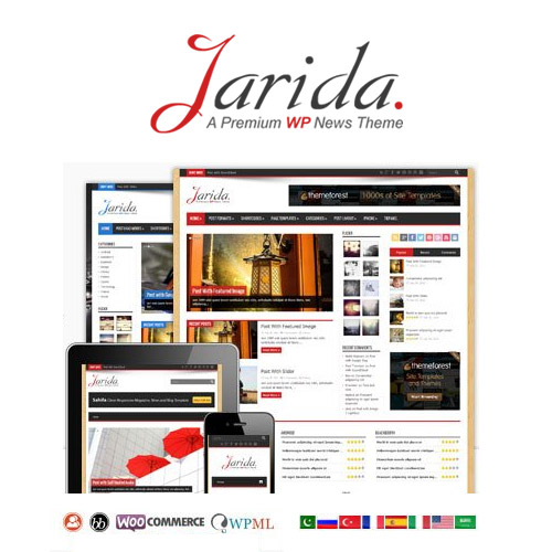 Jarida – Duyarlı WordPress Haberleri, Dergi, Blog