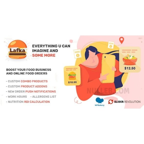 Lafka – Çok Mağazalı Burger – Pizza ve Yemek Teslimatı WooCommerce Teması