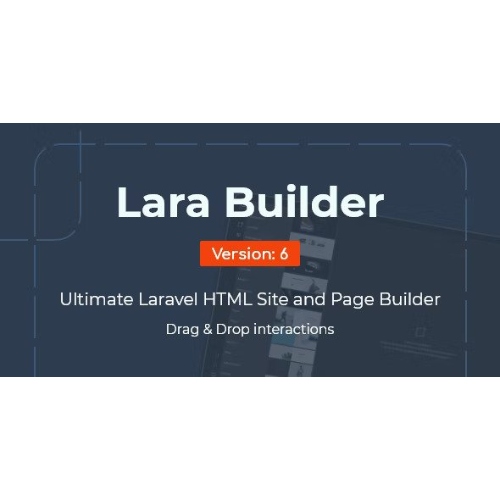 LaraBuilder – Laravel Sürükle&Bırak SaaS HTML site oluşturucu