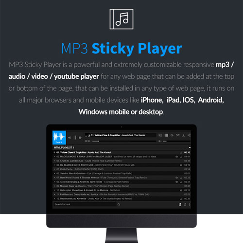 MP3 Yapışkan Oynatıcı WordPress Eklentisi