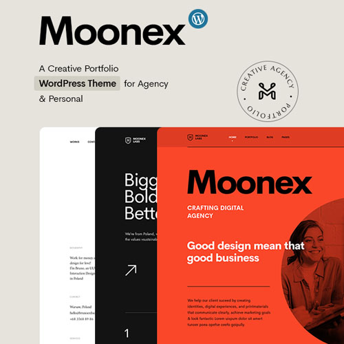 Moonex – Ajans ve Portföy WordPress Teması
