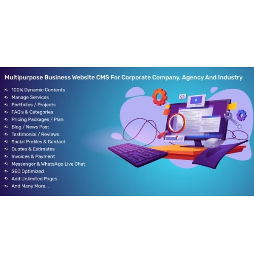 Kurumsal Şirket, Acente ve Sektöre Yönelik Çok Amaçlı İşletme Web Sitesi CMS