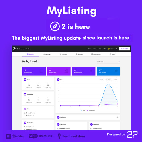 MyListing – Dizin ve Listeleme WordPress Teması
