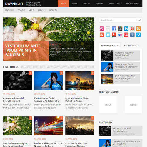 MyThemeShop Gündüz Gece WordPress Teması