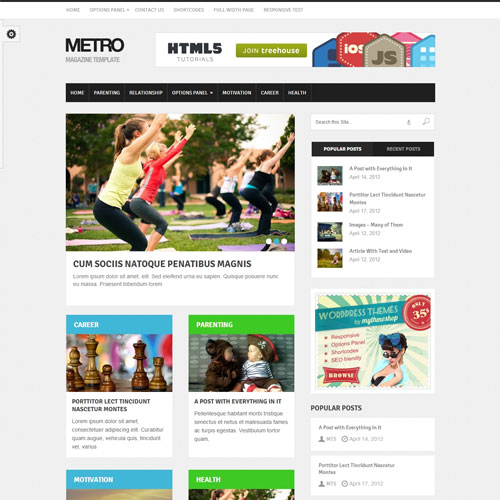 MyThemeShop Metro WordPress Teması