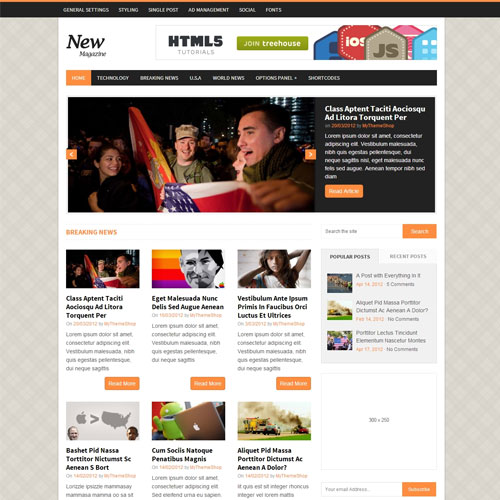 MyThemeShop Newsmag WordPress Teması