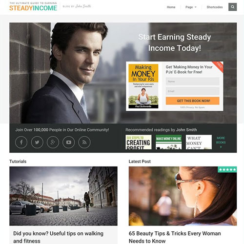 MyThemeShop SteadyIncome WordPress Teması