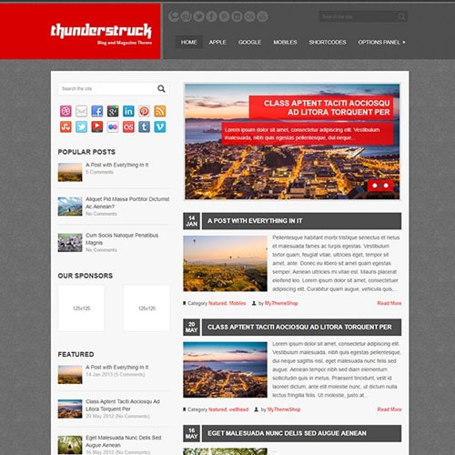 MyThemeShop Thunderstruck WordPress Teması