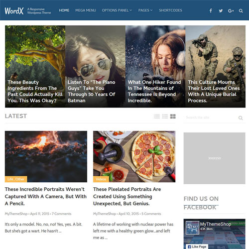 MyThemeShop WordX WordPress Teması