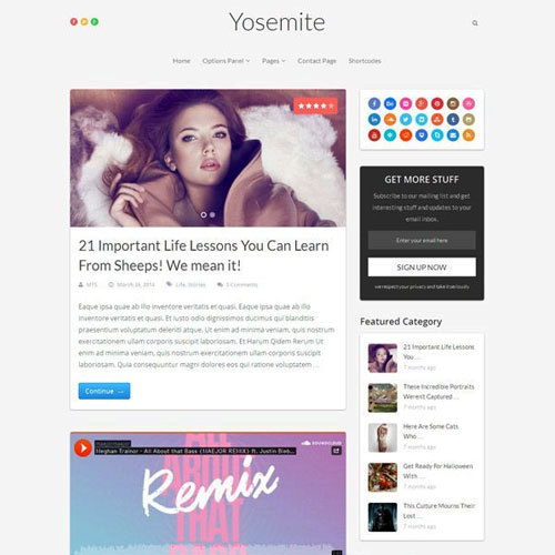 MyThemeShop Yosemite WordPress Teması