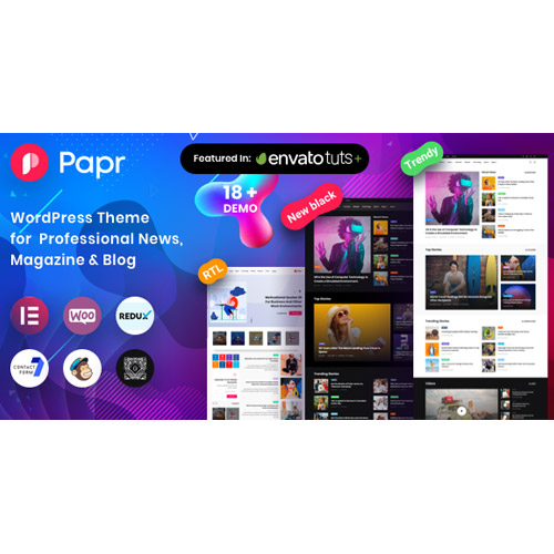 News Magazine Papr – News Magazine WordPress Teması