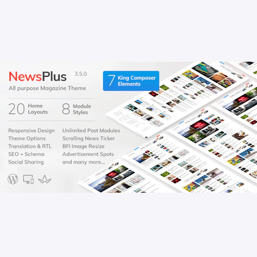 NewsPlus – Haber ve Dergi WordPress teması