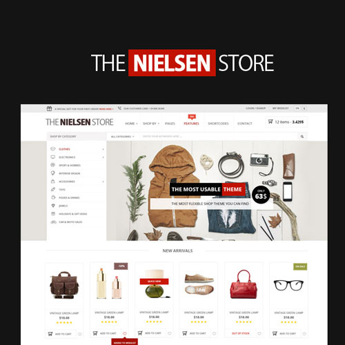 Nielsen – E-ticaret WordPress Teması