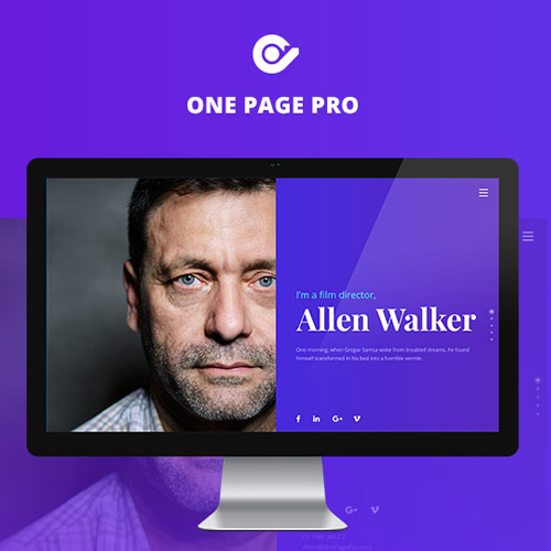 One Page Pro – Çok Amaçlı OnePage WordPress Teması
