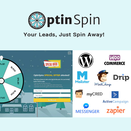 OptinSpin – WordPress, WooCommerce ve Kolay Dijital İndirme Kuponlarıyla Entegre Şans Çarkı