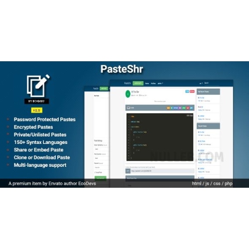 PasteShr – Metin Barındırma ve Paylaşım Komut Dosyası