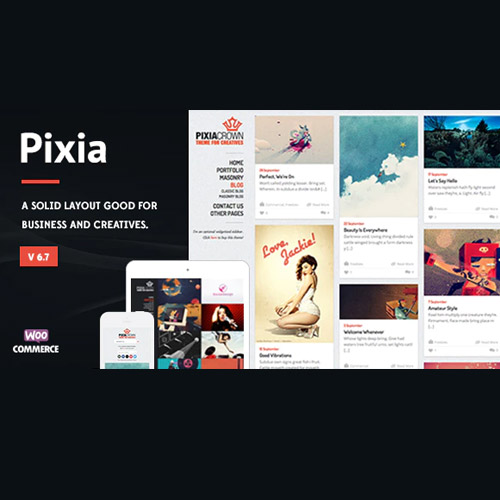 Pixia – Vitrin WordPress Teması