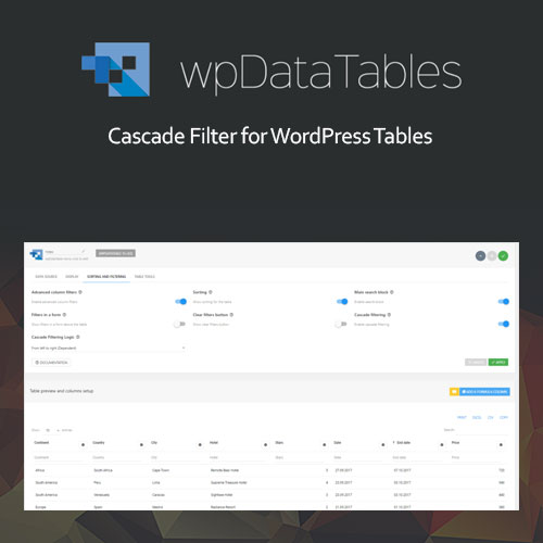wpDataTables için Güçlü Filtreler