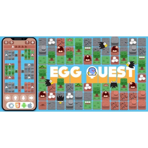 Premium Oyun – EggQuest HTML5, Construct 3