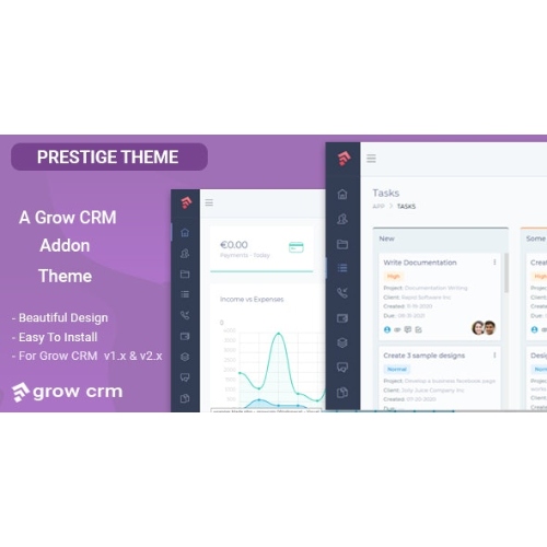 Prestige – Grow CRM Teması