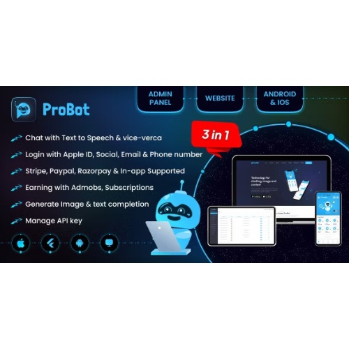 ProBot AI – ChatGPT | AdMob | Abonelik Uygulama İçi | Yapay Zeka Sohbeti, Yazma Asistanı ve Görüntü Oluşturucuyu açın