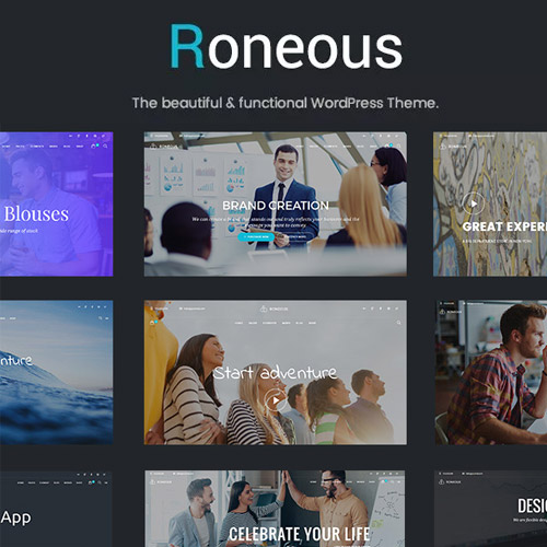 Roneous – Yaratıcı Çok Amaçlı WordPress Teması
