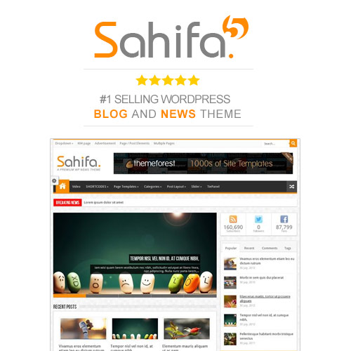 Sahifa – Responsive WordPress Haberleri / Dergi / Blog Teması