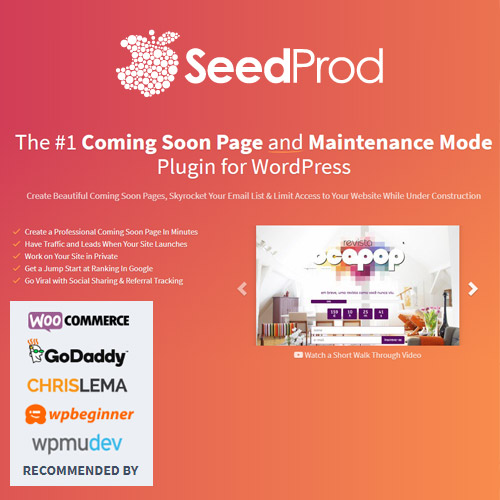 SeedProd Çok Yakında Pro – WordPress Çok Yakında Sayfaları ve Bakım Modu