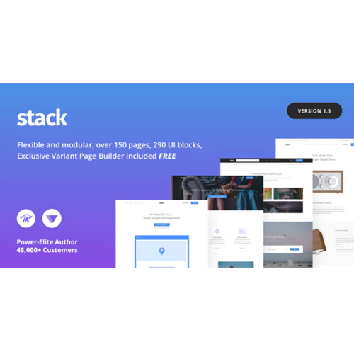 Stack – Varyant Sayfa Oluşturucu ve Görsel Besteci ile Çok Amaçlı WordPress Teması