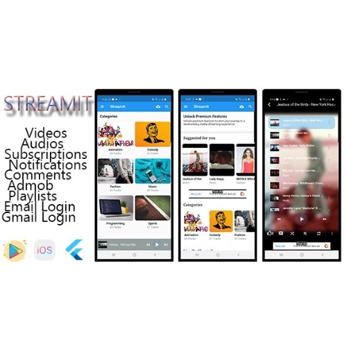 StreamIt – Android ve IOS platformları için Ses ve Video Akışı Uygulaması.