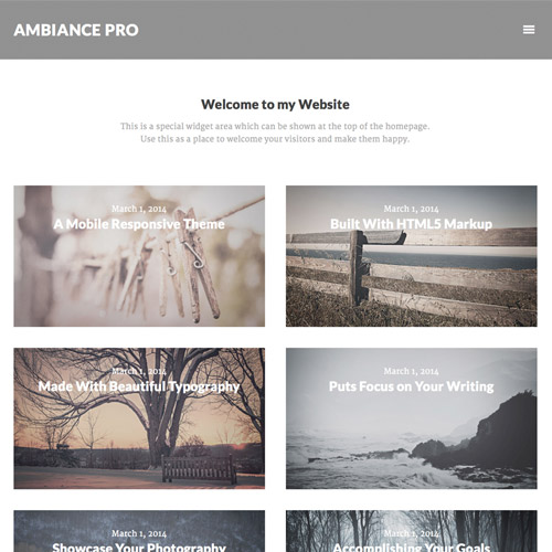 StudioPress Ambiance Pro Genesis WordPress Teması