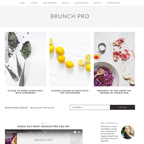 StudioPress Brunch Pro Genesis WordPress Teması