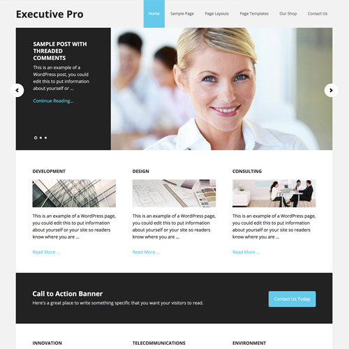 StudioPress Executive Pro Genesis WordPress Teması