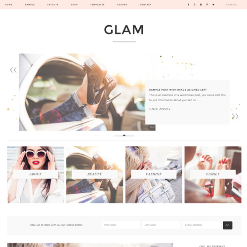 StudioPress Glam Pro Genesis WordPress Teması