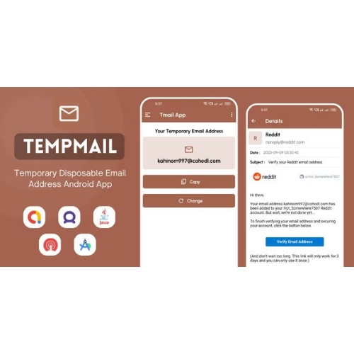TempMail – AdMob Reklamlarıyla Geçici Tek Kullanımlık E-posta Adresi Uygulaması